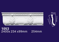 Couleur blanche de moulage de couronne décorative intérieure matérielle d'unité centrale pour le mur/plafond