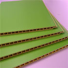 Revêtement de mur de PVC de couleur verte/panneau, panneau composé en plastique en bois intérieur