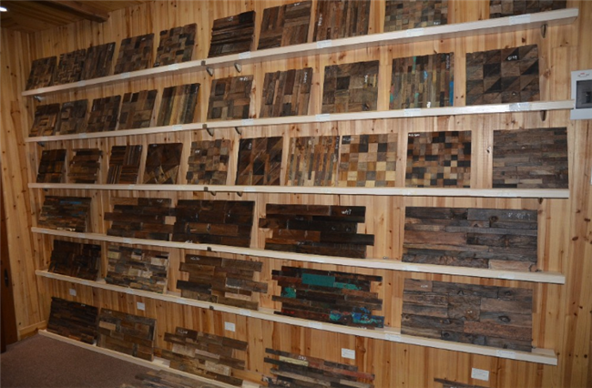 Panneaux de mur en bois de mosaïque de bateau, tuiles du plafond 3D pour la décoration d'hôtel