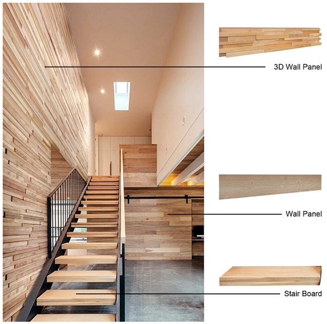 Réutilisez les panneaux de mur en bois de mosaïque, panneau de mur de bateau/voies de garage en bois pour la décoration de Chambre