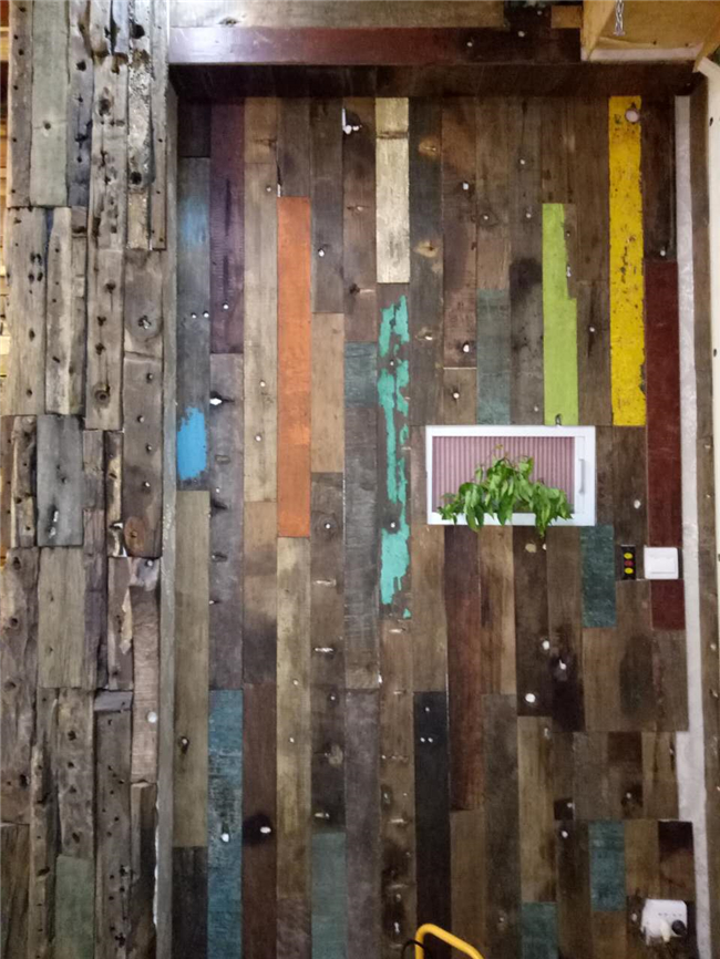 Réutilisez les panneaux de mur en bois de mosaïque, panneau de mur de bateau/voies de garage en bois pour la décoration de Chambre