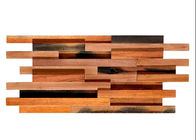 Modèle de mosaïque en bois intérieur de panneautage de mur de grain de caractéristique de parquet