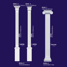 Colonnes européennes légères de polyuréthane/piliers romains pour le mur/plafond