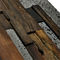 Couleur mélangée de plancher en bois naturel de mosaïque, panneaux de mur en bois modulaires de vieux bateau fournisseur